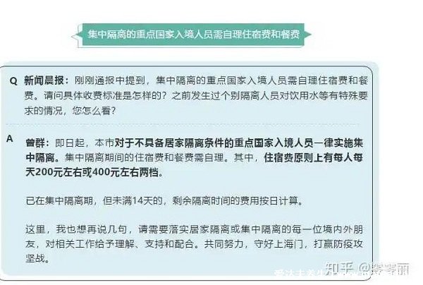 隔離費用是自己出還是免費的，境外入境人員/高風險到低風險自費